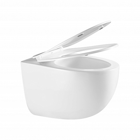 Подвесной унитаз безободковый Terminus Енисей Monolit 560х390 белый Новочеркасск - фото 7