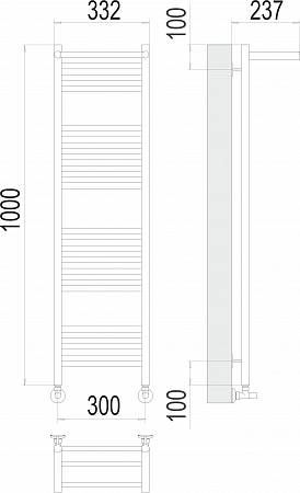 Аврора с/п П20 300х1000 Полотенцесушитель  TERMINUS Новочеркасск - фото 3