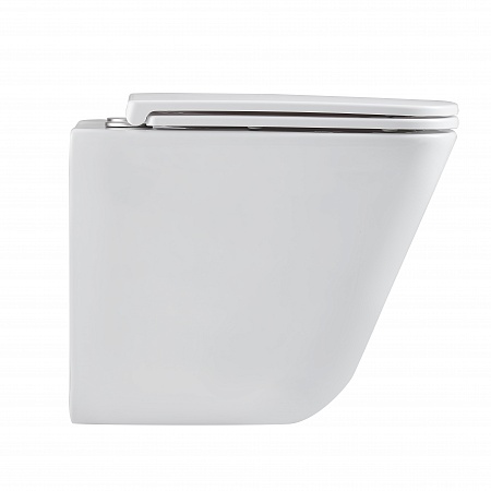 Подвесной унитаз безободковый Terminus Ватикан Monolit 490х340 белый Новочеркасск - фото 4