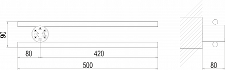 Полка Электро П2 КРУГ 500х90 NEW Новочеркасск - фото 3