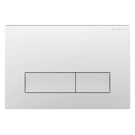 Клавиша смыва для инсталляции Terminus Classic кнопка прямоугольник цвет белый Новочеркасск - фото 1